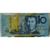 AUSTRALIA 1993 . TEN 10 DOLLARS BANKNOTES . TWO  NOTE SET . EVANS/FRASER, FRASER/COLE . FIRST PREFIX AAA